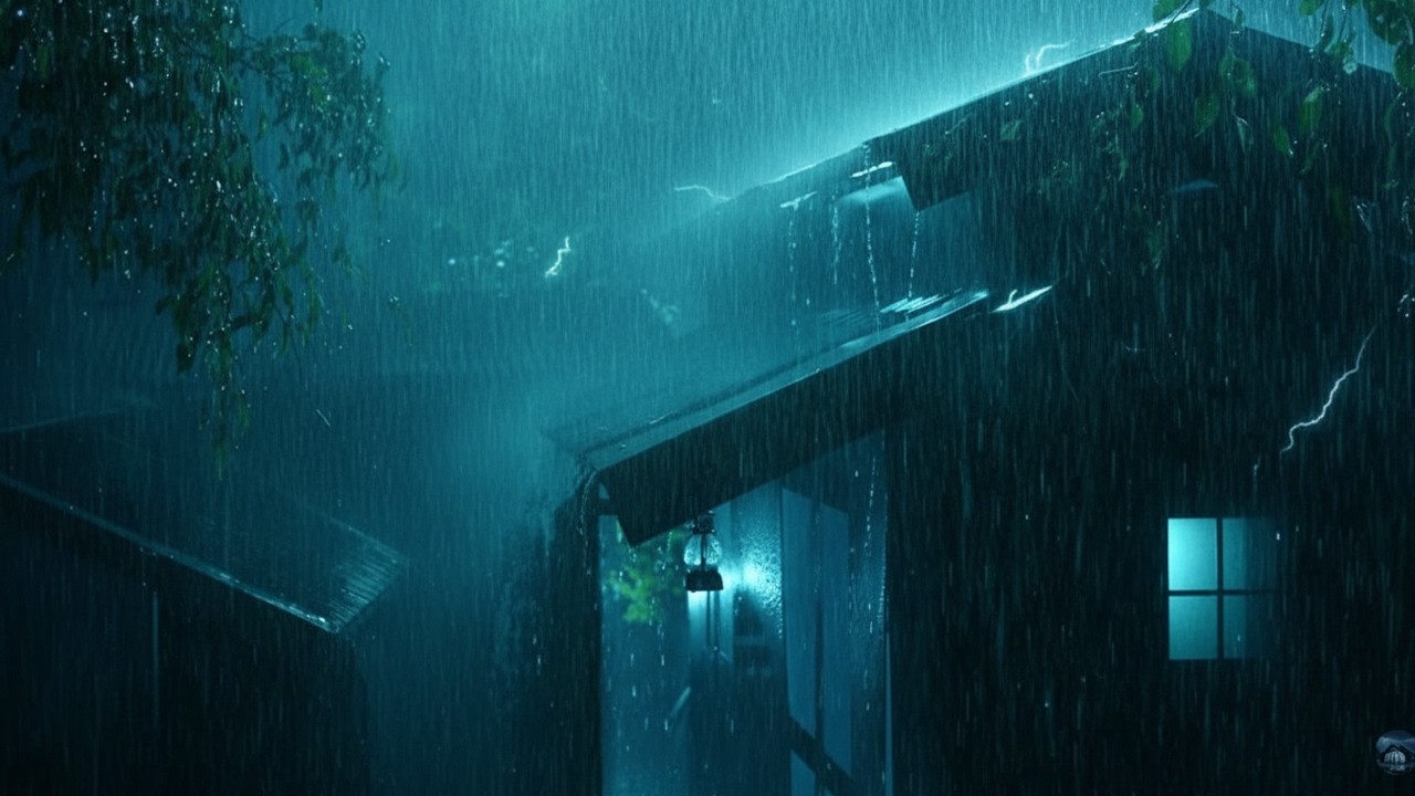 Heavy Rain & Thunder on a Tin Roof 🌧️ Instantly Relieve Stress & Fall Asleep Fast