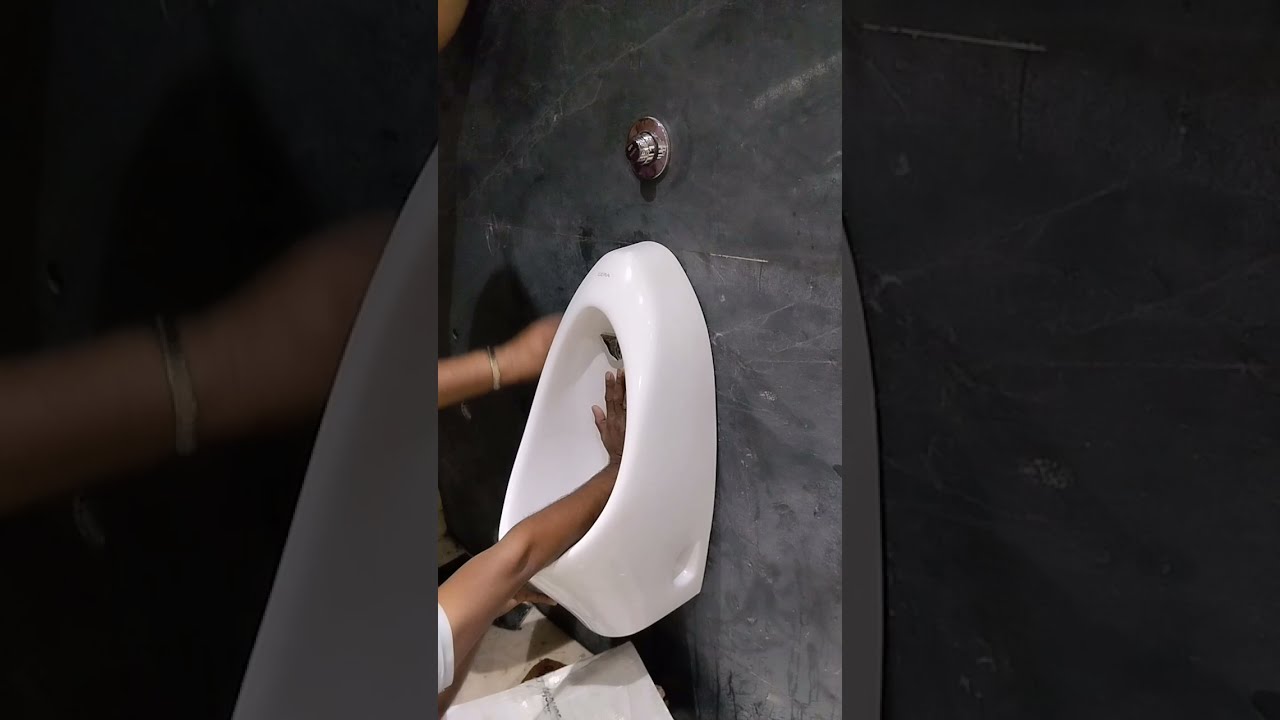 Cera concealed urinal installation, concealed urinal points