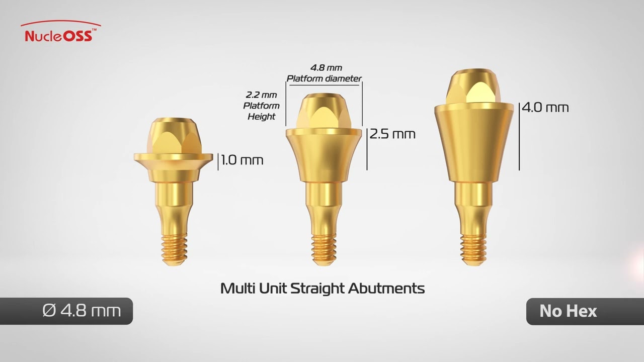 NucleOSS | Screw - retained solutions Multi unit abutment