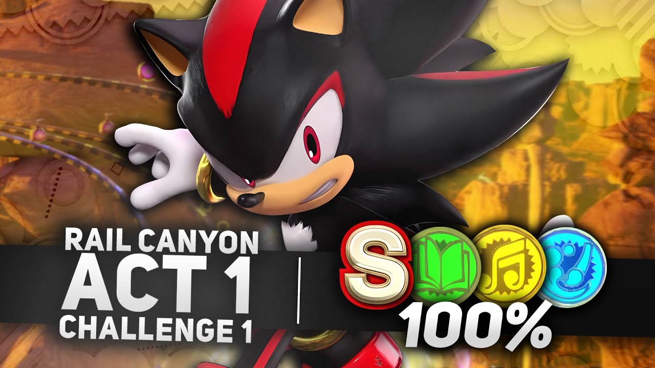 Sonic x Shadow Generations - Rail Canyon Act 1 Challenge 1 