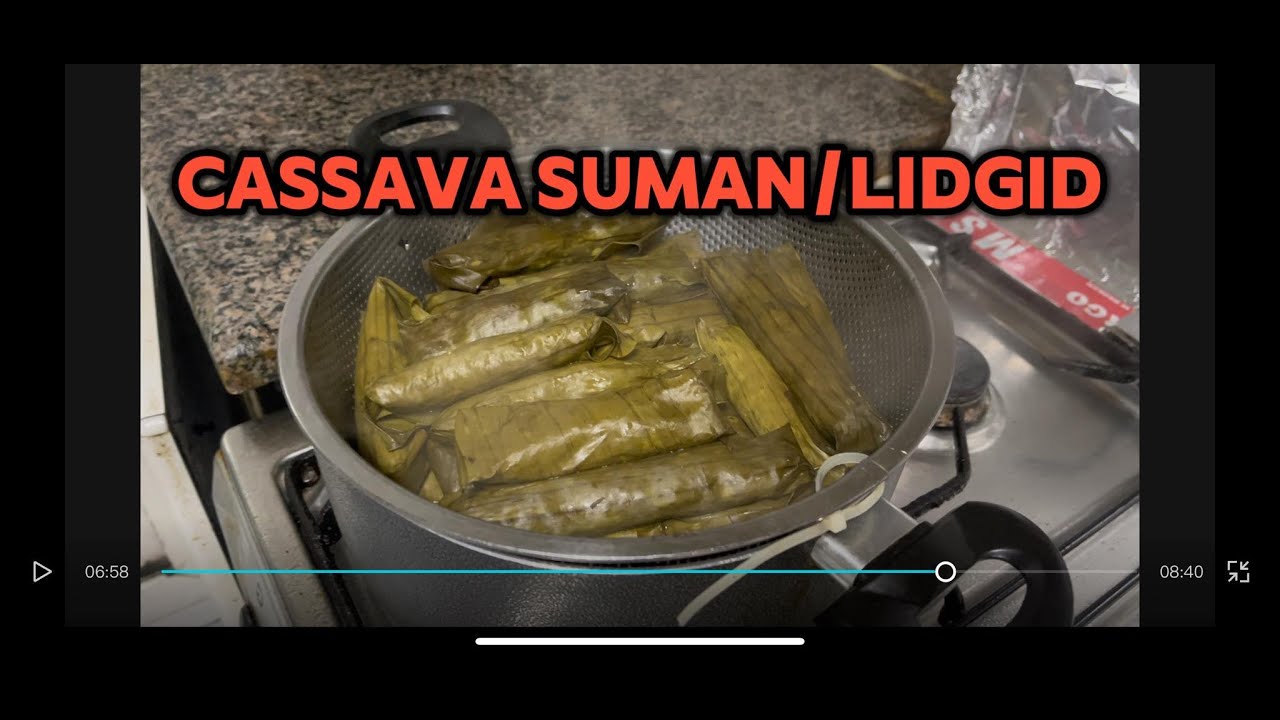 Cassava Suman (Sumang Kamoteng Kahoy) | Lidgid Cassava in Bisaya