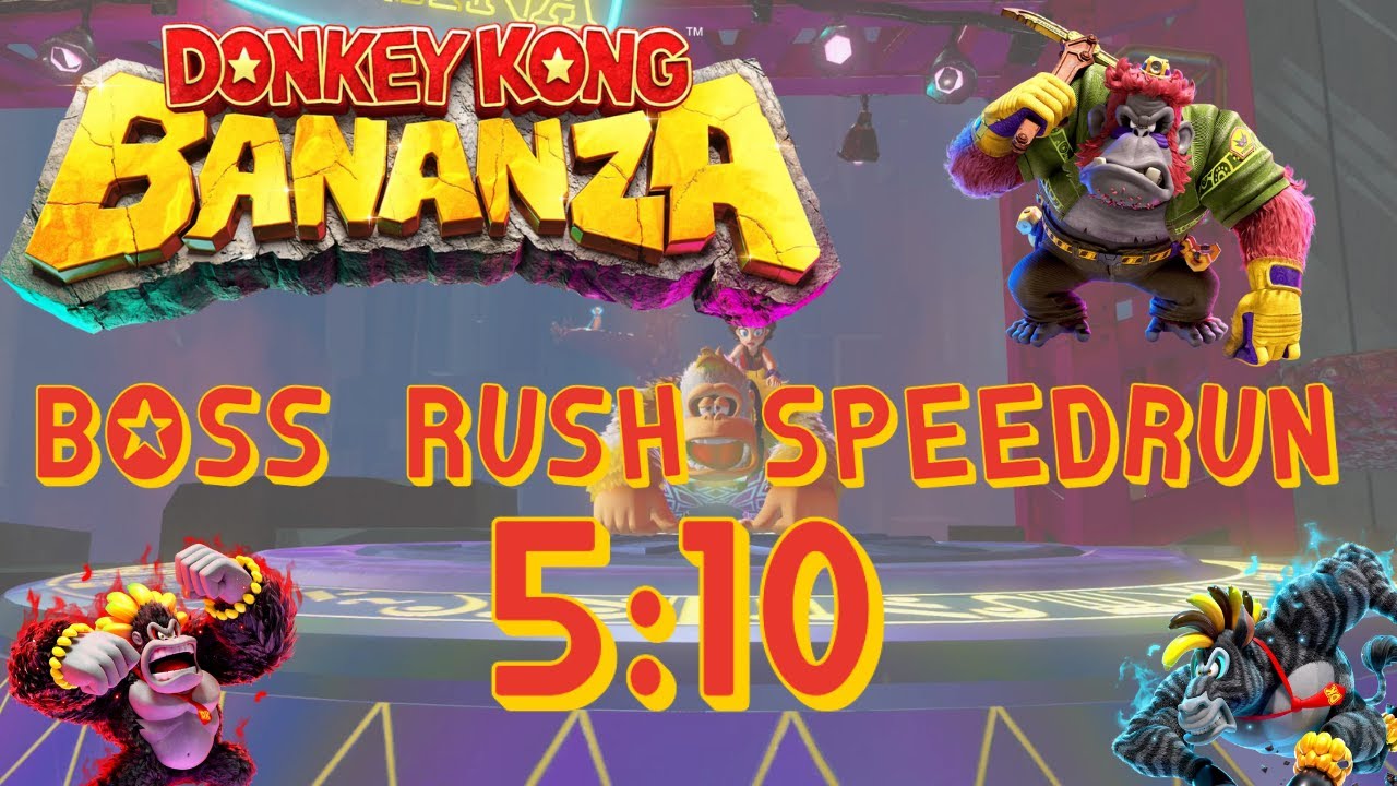 Donkey Kong Bananza Boss Rush Speedrun: 5:10