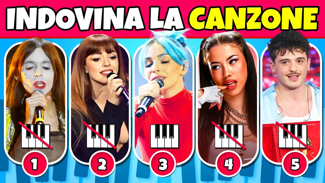 Indovina la Canzone dalla Melodia del Pianoforte 🎹🎵 Quiz Sanremo 2025