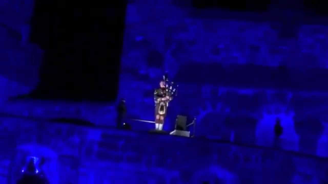 Edinburgh Military Tattoo 2014 - Finale  - Evening Hymn - Eternal Father -  Sunset