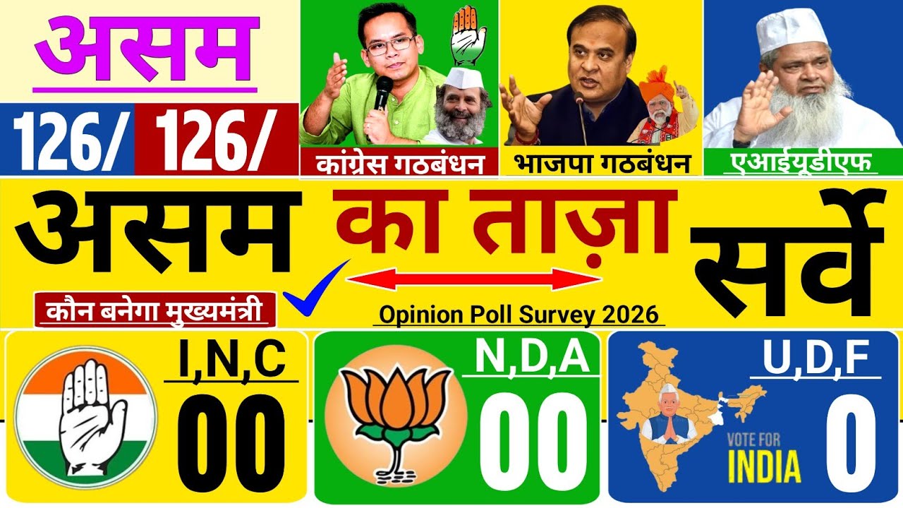 Assam elections 2026: Assam Election 2026 opinion poll: Hemanta Biswas Sharma: BJP, INC, NDA: Rah...