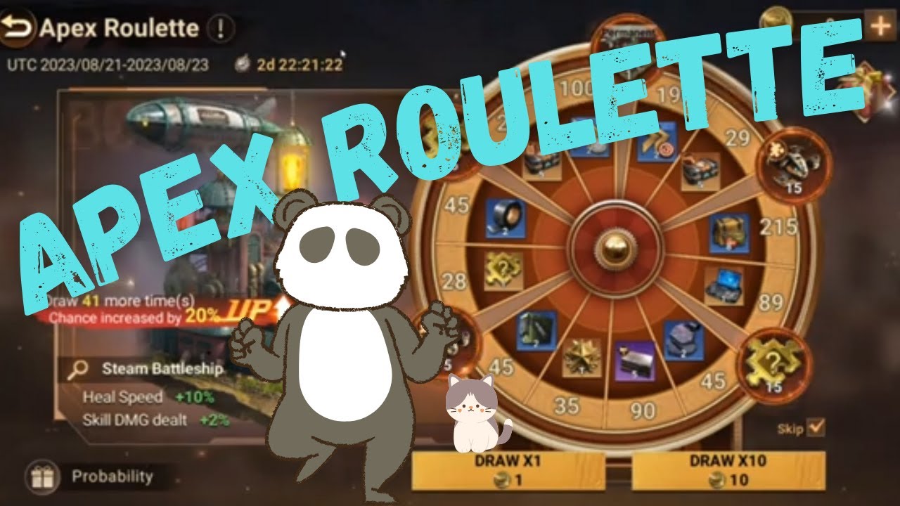 Apex Roulette [800$ spins] (It's rigged) | Doomsday Last Survivors