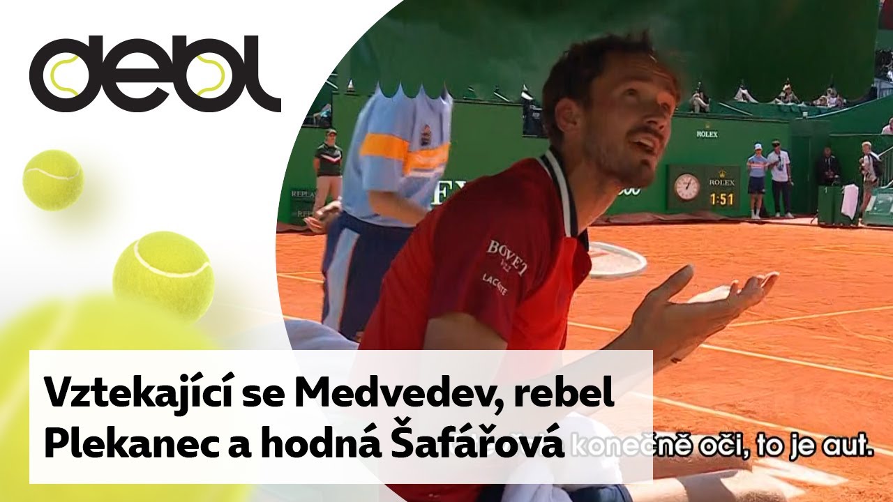 Vztekající se Medvedev, rebel Plekanec a hodná Šafářová