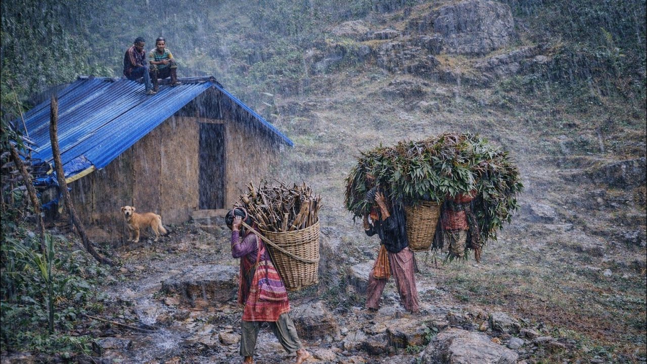 Best Life in the Nepali Himalayan Village During the Rainy Season | All Season Compilation Video