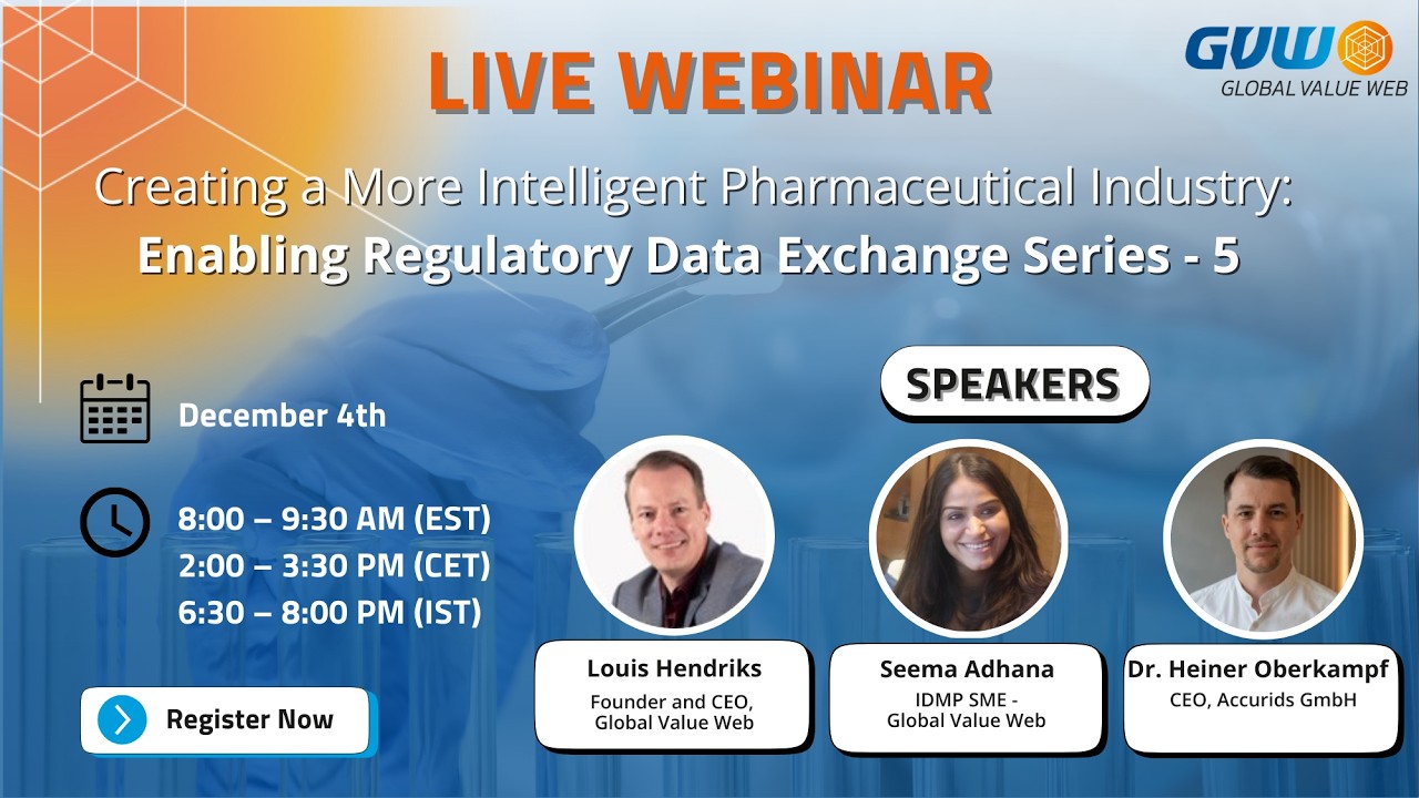 IDMP Webinar Series - 5