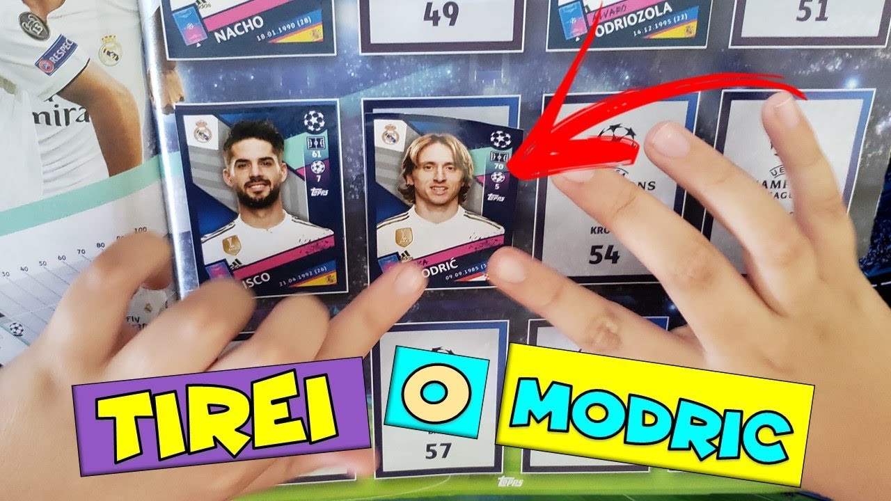 TIREI O MODRIC: ALBUM CHAMPIONS LEAGUE 2019 FIGURINHA DA CHAMPIONS LEAGUE - MANCHESTER CITY, REAL...