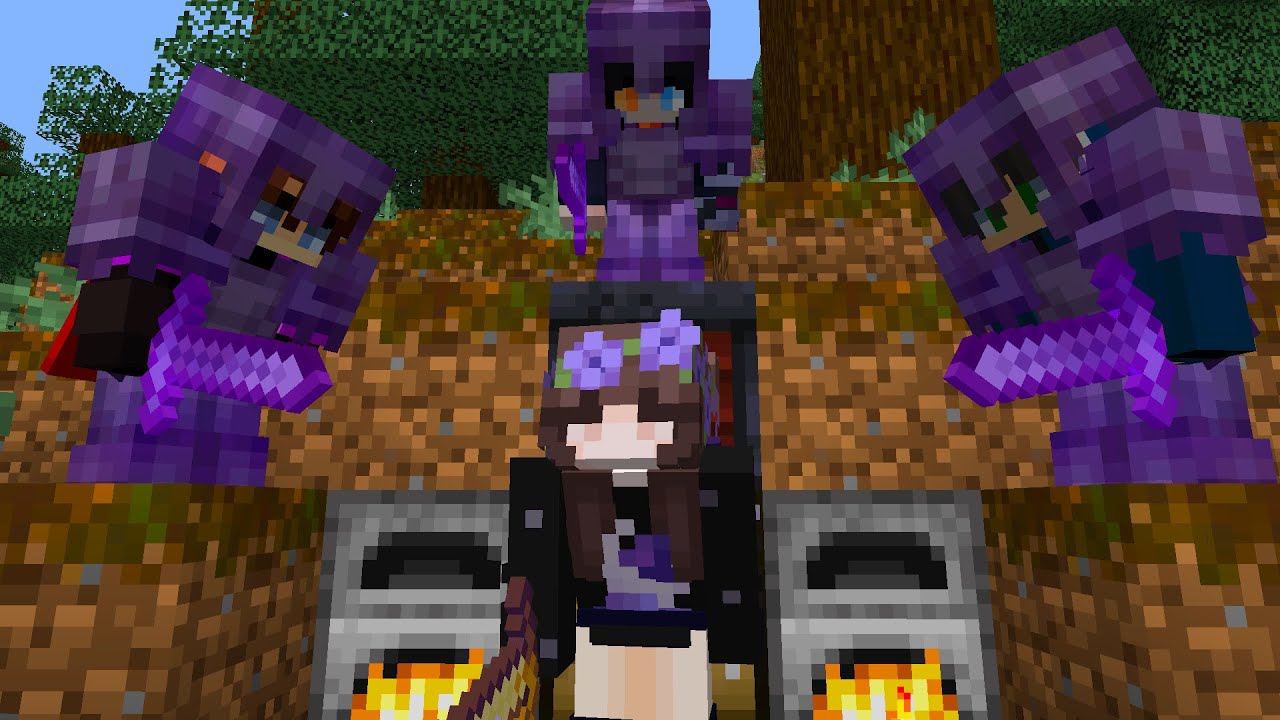 Minecraft Speedrunner VS 3 NETHERITE Juggernauts