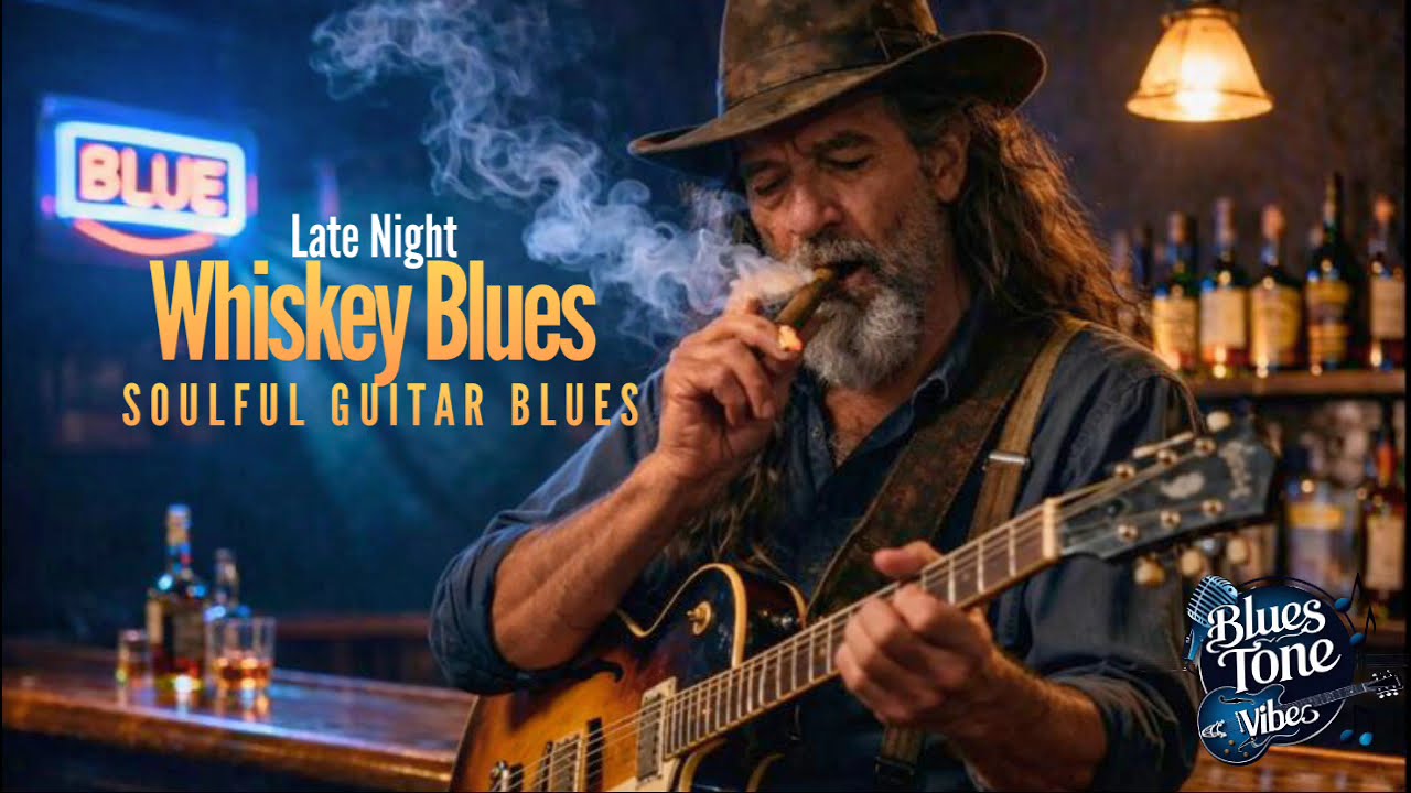 Late Night Whiskey Blues 🍷| Soulful Guitar Blues #blues #guitar #music #soulful #bluescommunity 