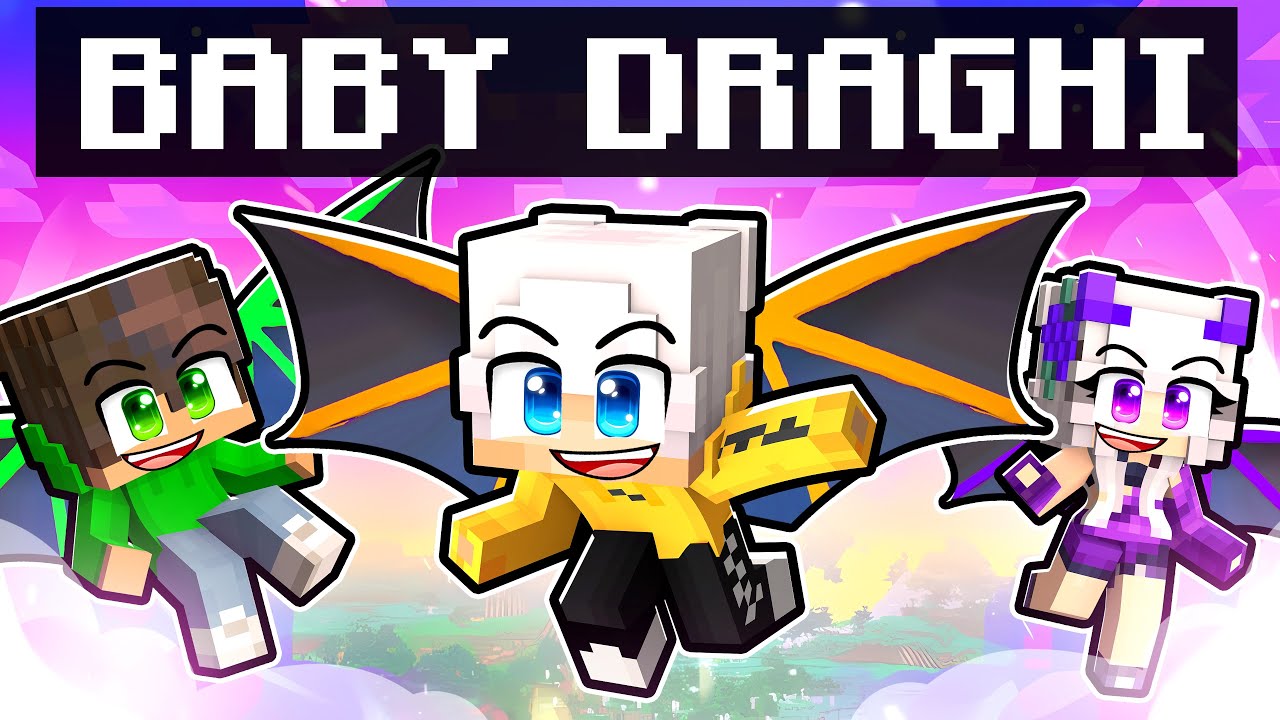 Siamo DIVENTATI dei BABY DRAGHI in Minecraft!