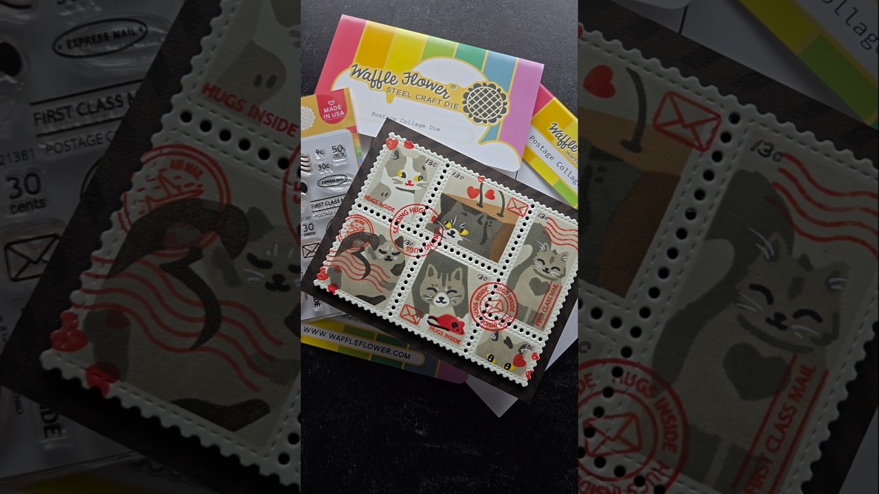 Открытка к пятнице 13-го с цветком из вафель. #cardcreations #cardmaking #fridaythe13th