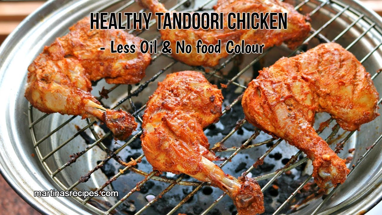 Tandoori Chicken Recipe | Gas Oven Tandoor Recipe | Tandoori Chicken with Less Oil & No Food Colour