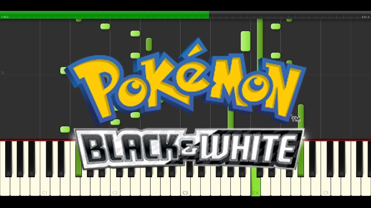 Pokemon Black and White Version 2 - Aspertia City (Piano)