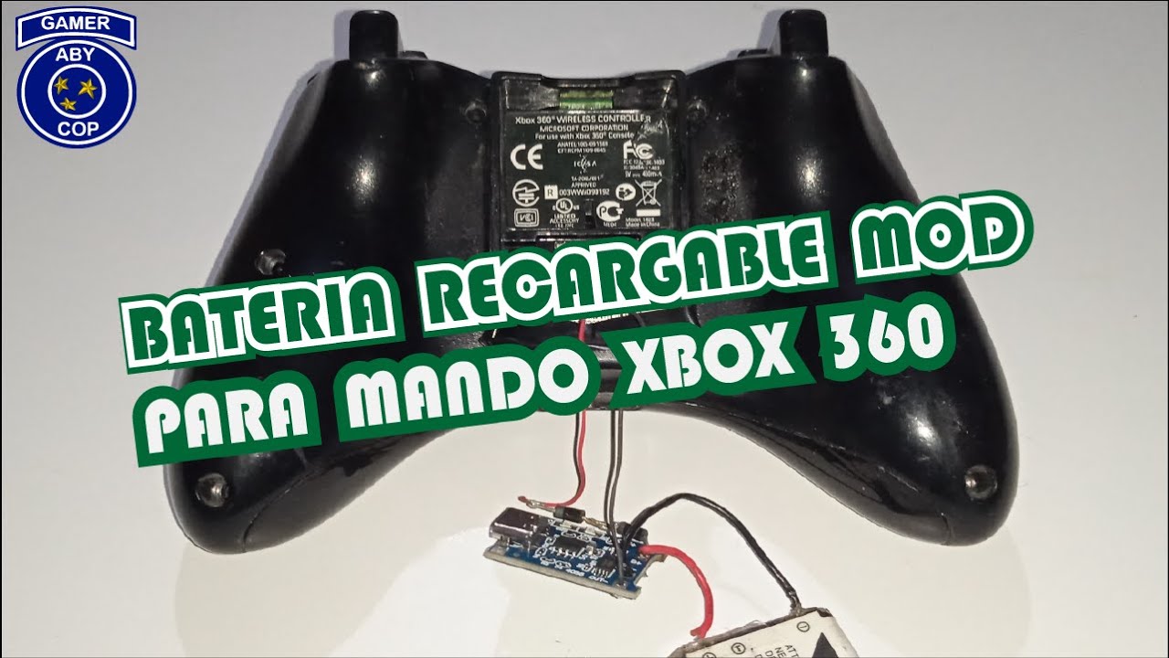 ADAPTAR Bateria a Control de XBOX 360 | MOD Bateria Litio |
