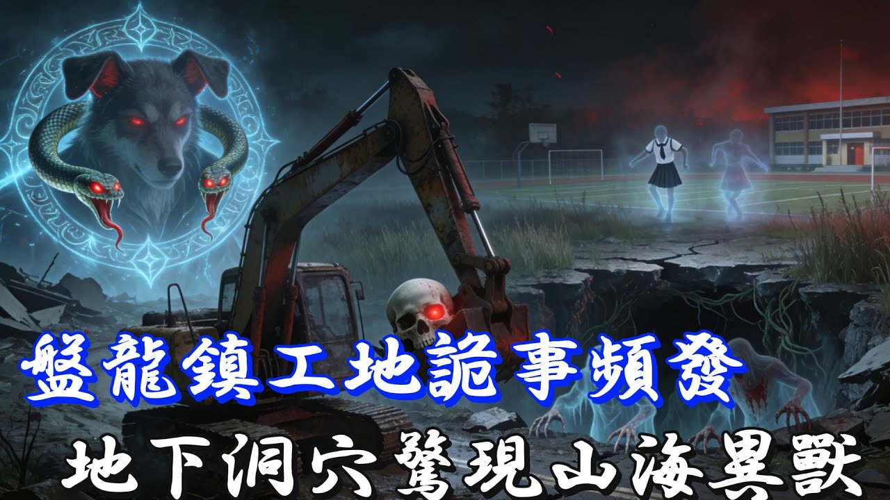 【靈異故事】四川盤龍鎮工地曾是地震遺址，隨著尸骨被挖出，引發了一系列的恐怖的靈異事件…地下洞穴中，更是出現了山海經中掌管亡魂的異獸，奢比尸…|靈異故事|民間故事|睡前故事
