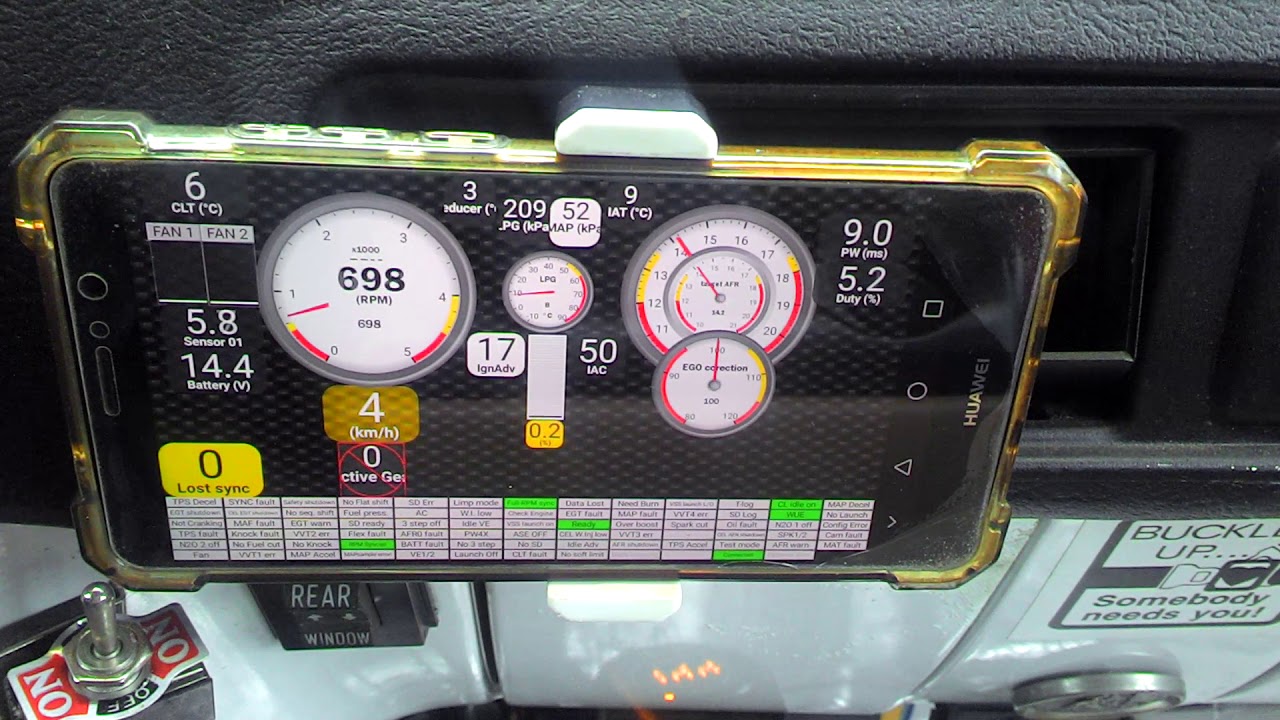 MS Shadow Dash - tuning dash for smartphone