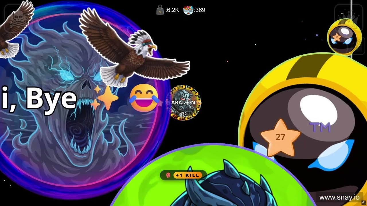HACKED BLIND REVERSE PRE-SPLIT IN SNAY.IO ❤️‍🔥🫡 (AGAR.IO MOBILE)