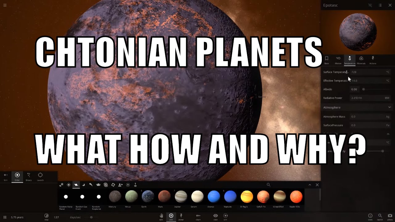 Chthonian Planets - What/Why/How - Universe Sandbox 2
