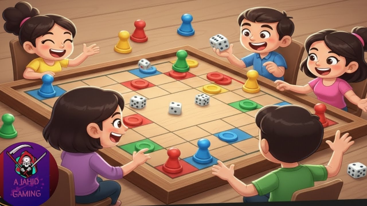 Ludo game. Ludo game 4 plyer fighting. A jahid gaming