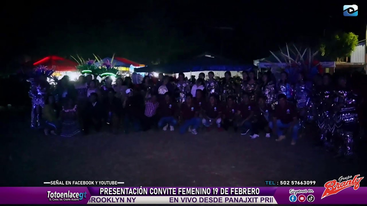 EN VIVO📡📡 🔴 | Presentación del Convite Femenino 🎭💃 | 19 de Febrero | Panajxit Primero