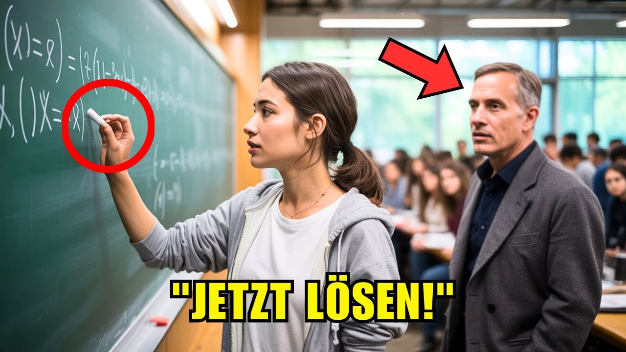 Mathe-Professor will sie bloßstellen – bis sie die Tafel übernimmt #mathegenie