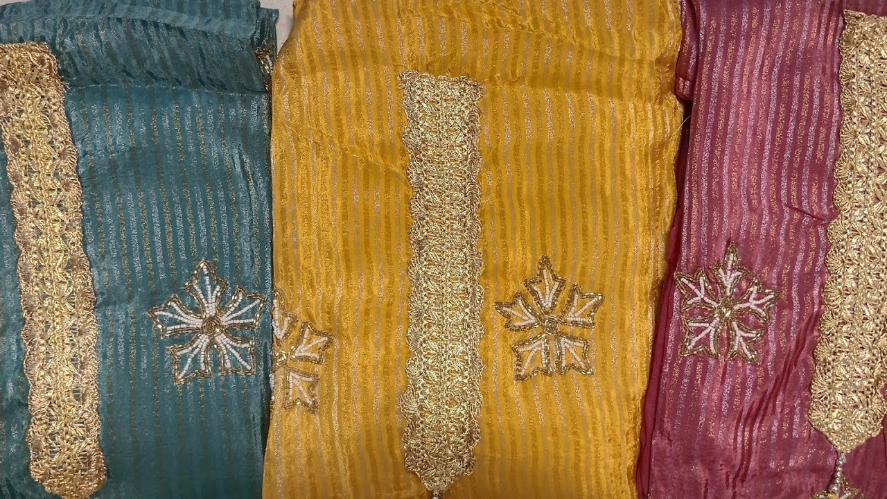 #wholesaleprice#branded ✅SANJJA BRAND CHANDERI SILK HAND WORK#sale#suit#clothingbrand#viralvideo 