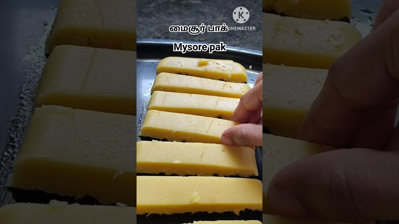 மைசூர் பாக்😋 தீபாவளி ஸ்பெஷல் 🪔 Mysore pak recipe#sweet #mysorepak #tamil#shorts #shortsfeed #diwali