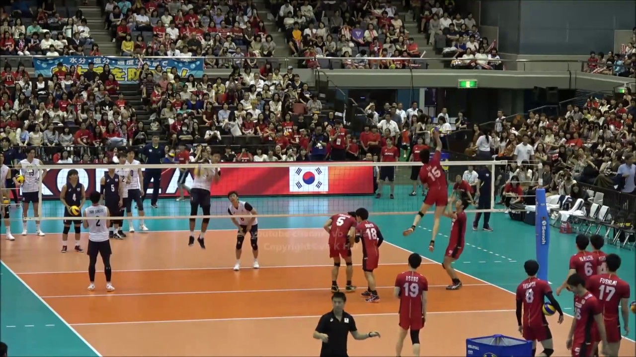 石川祐希 西田有志 全日本フリースパイク ライト側 日韓親善試合2018 Japan volleyball