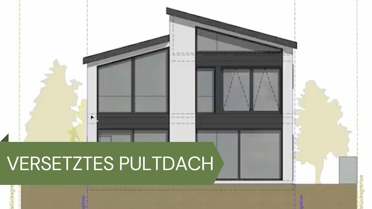 Haus am See mit Glasfront und 2 Pultdächern | Grundrissshow Ep. 24