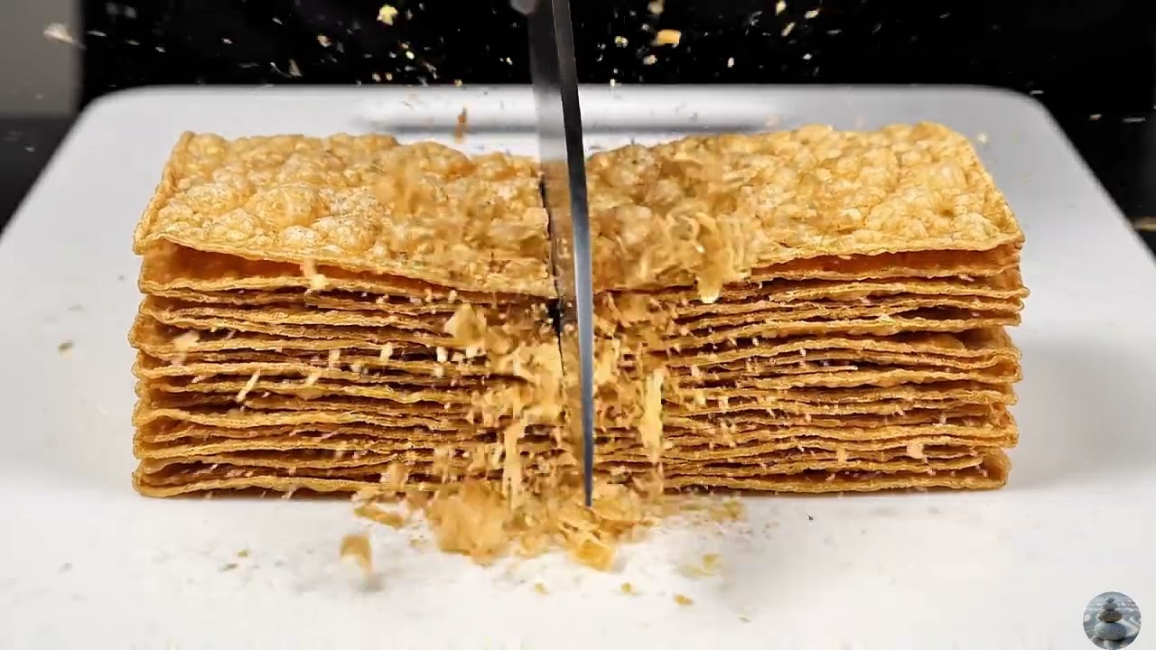 Perfect Crispy Slice ASMR | Crunchy Food Blocks | No Music