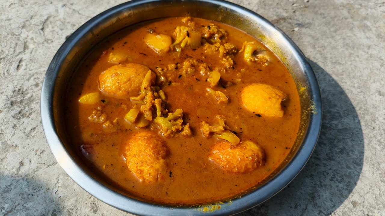 ফুলকপি আর ডিম দিয়ে ঝোল রেসিপি😋😋Please like, subscribe, comment, share💬🙏@MitaKarmakar-z2x #food 