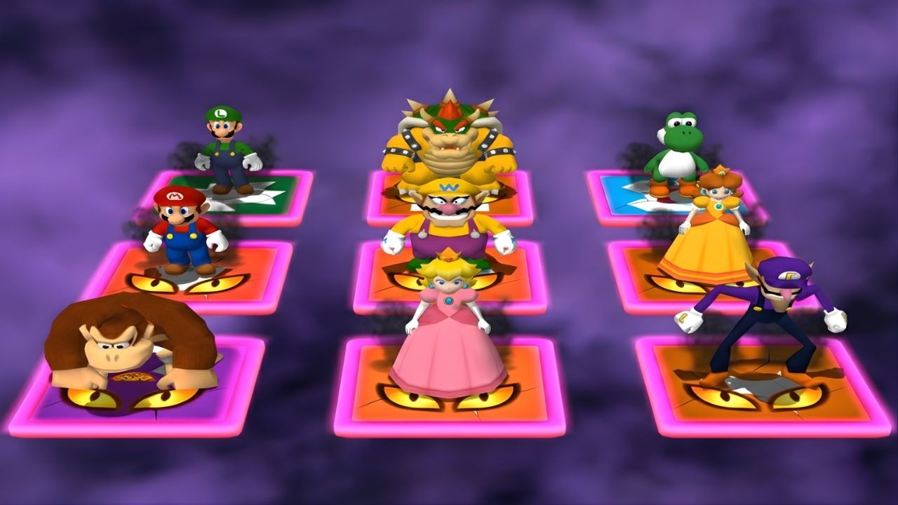 [マリオパーティシリーズ4+6ミニゲーム:  マリオ Vs デイジー Vs ワリオ Vs ワルイージ (CPU最強 たつじん)]