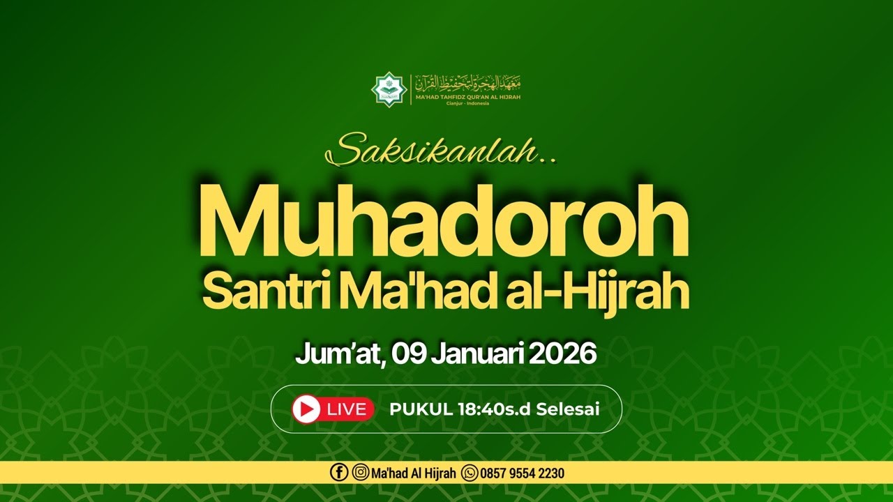 Muhadoroh Ma'had Al Hijrah Cianjur