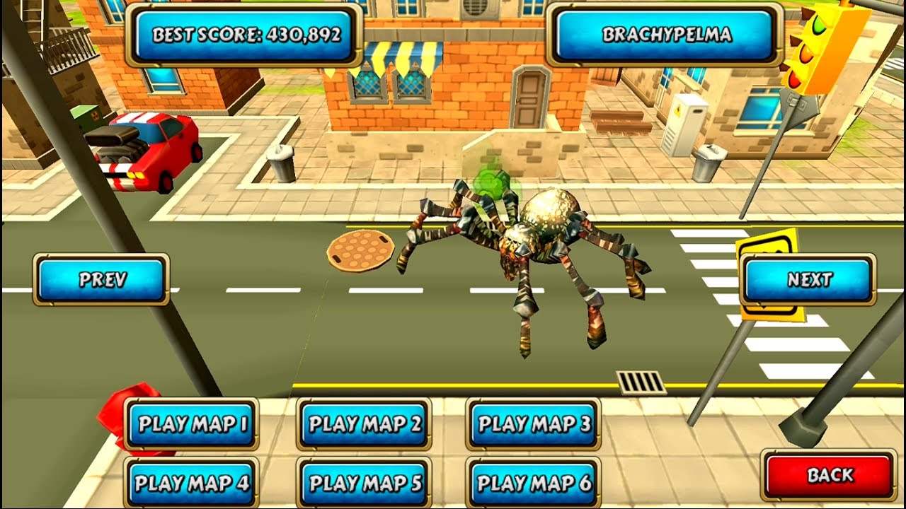 Spider Simulator Amazing City Android Gameplay HD #3