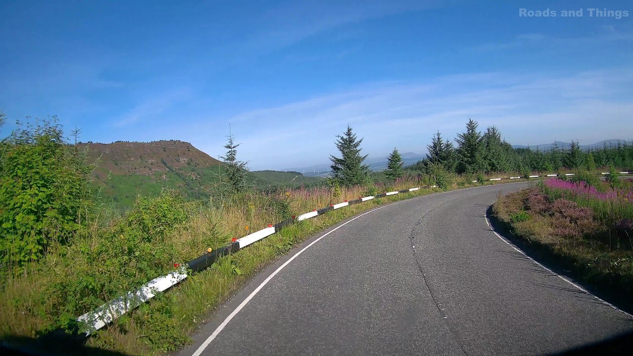 From the A465 up to top of Rhigos Mountain & magical view & back down. Rhondda Cynon Taf, Wales UK.
