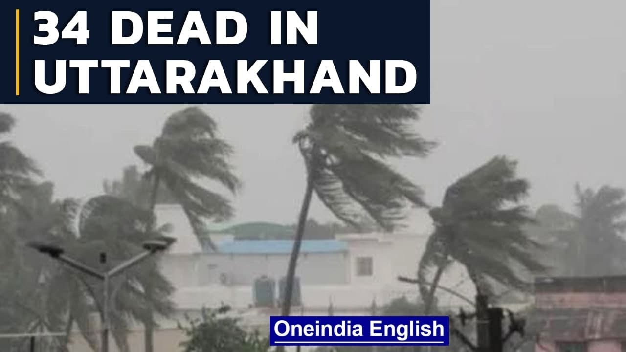 Uttarakhand rains: Death toll rises to 34 | CM Pushkar Dhami conducts aerial survey | Oneindia News