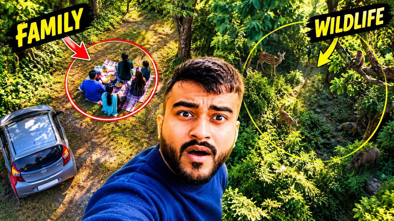 परिवार के साथ जंगल में picnic 🧺 मनाई 😍 !! 