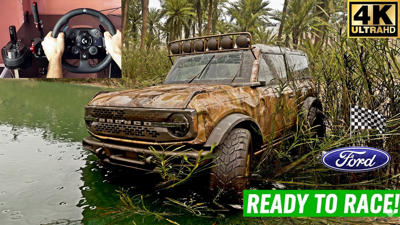 RESTORED & RACED! FORD BRONCO 2021 | Forza Horizon 5  Steering Wheel Gameplay