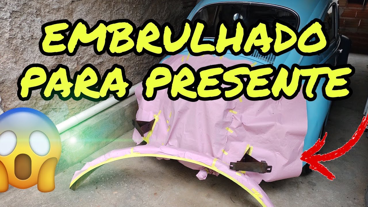 Como desamassar alinhar tratar a ferrugem e pintar o para-choque do Fusca episódio 36