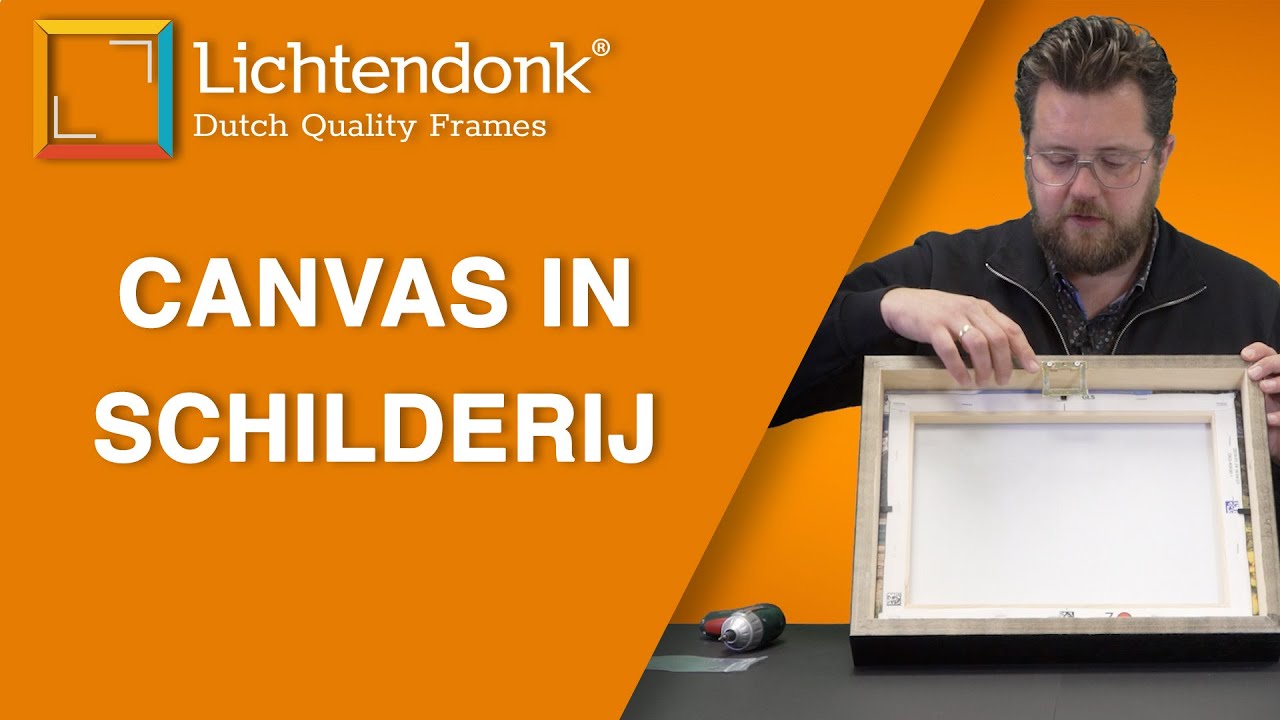 Canvas in schilderij lijst bij Lichtendonk