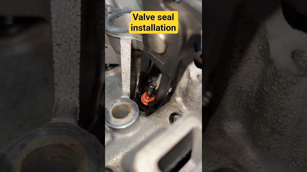 Install Valve Stem Correctly or Lose Compression! #shorts #shortsfeed