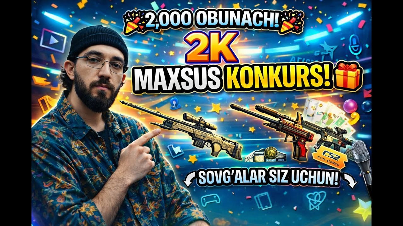 KONKURS 1 KUN SOVGALANI TARQATAMZ