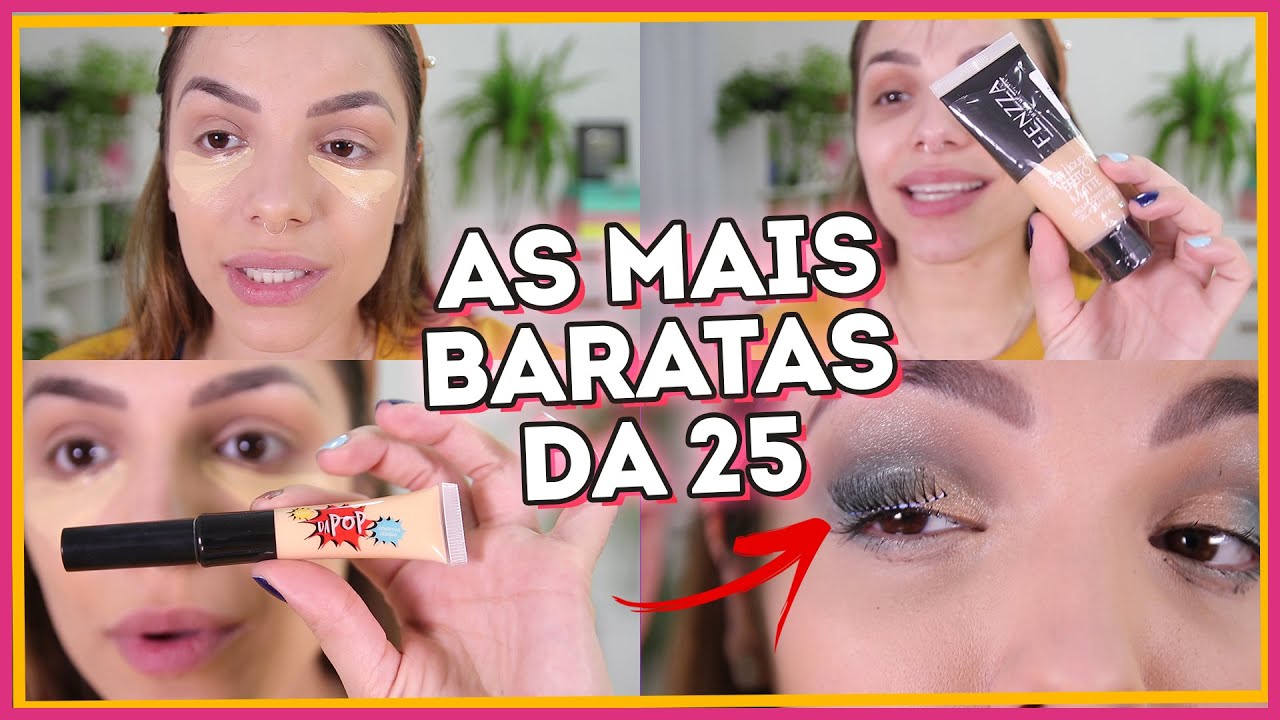 SÓ BAGACEIRA | TESTEI as MAKES *MAIS BARATAS* da 25 DE MARÇO!