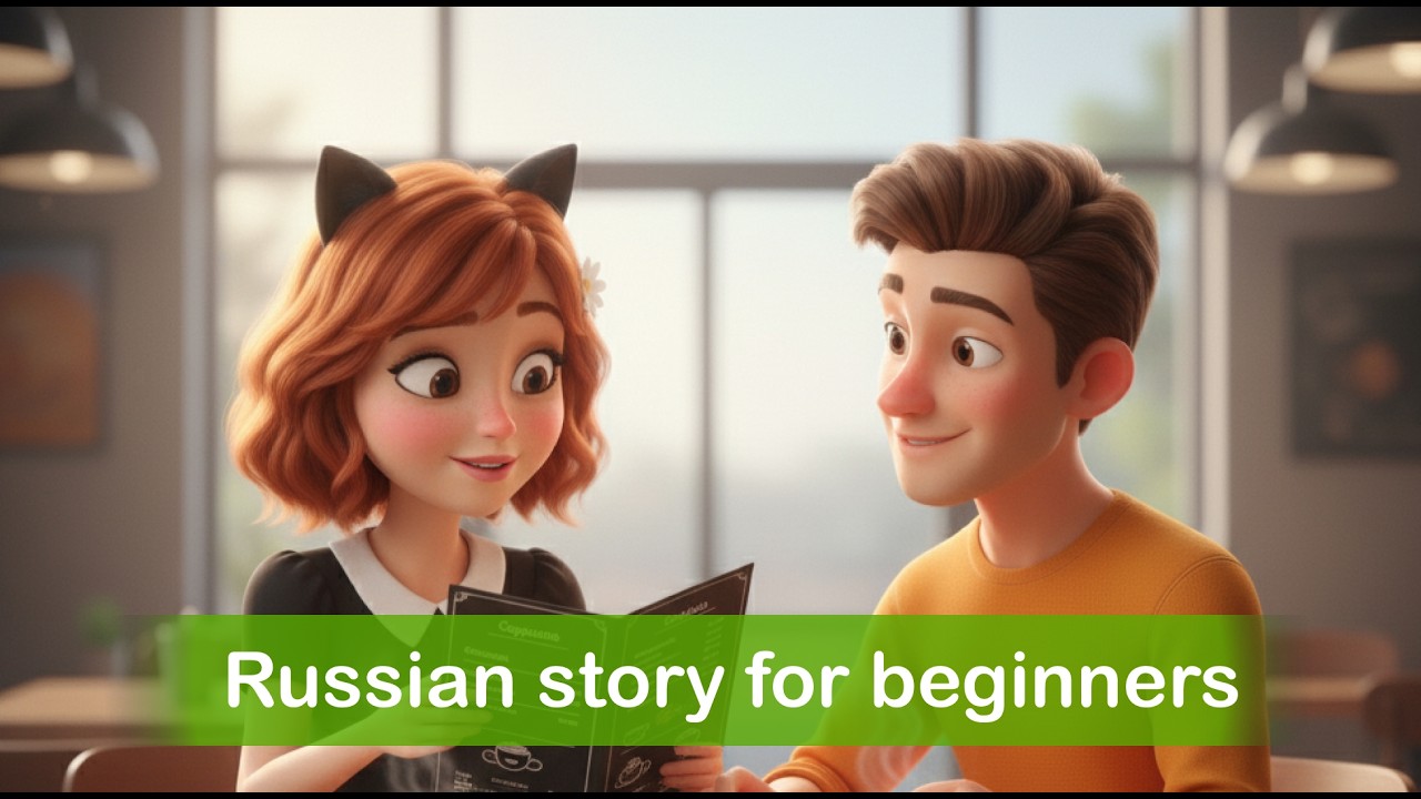 Learn Russian with a Story (A1): Our Delicious Coffee Adventure!