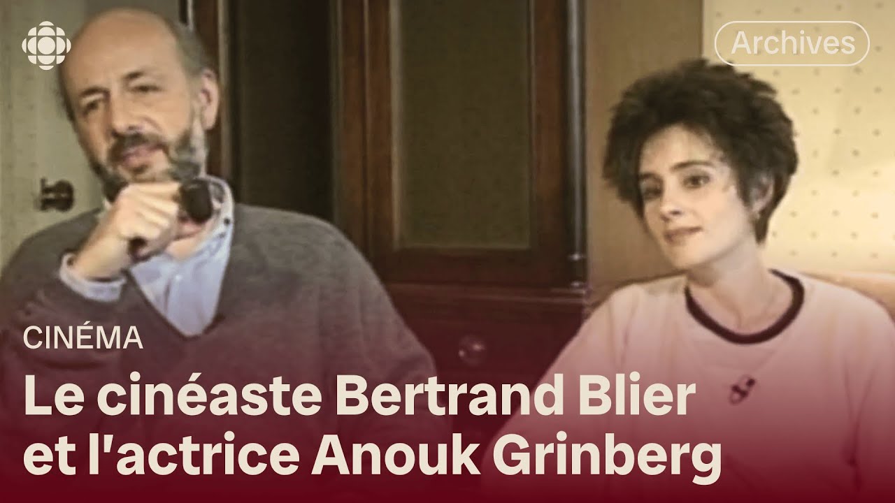 Le cin&eacute;aste fran&ccedil;ais Bertrand Blier et l'actrice Anouk Grinberg en 1994