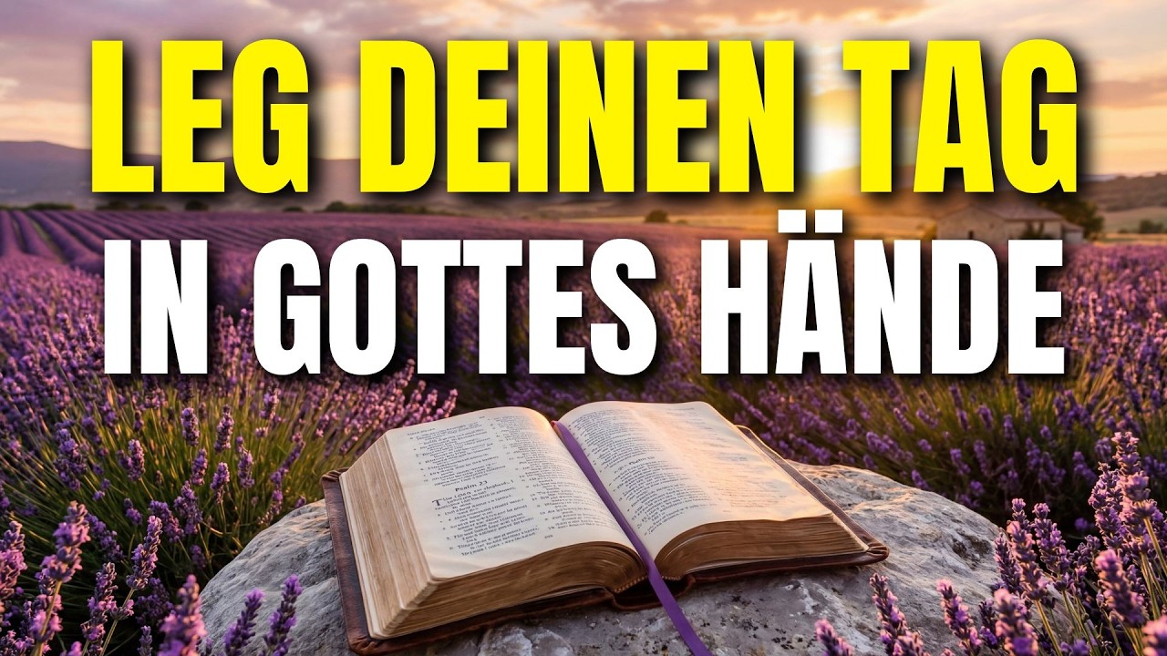 Lege deinen heutigen Tag und deine Zukunft heute Morgen in Gottes Hände