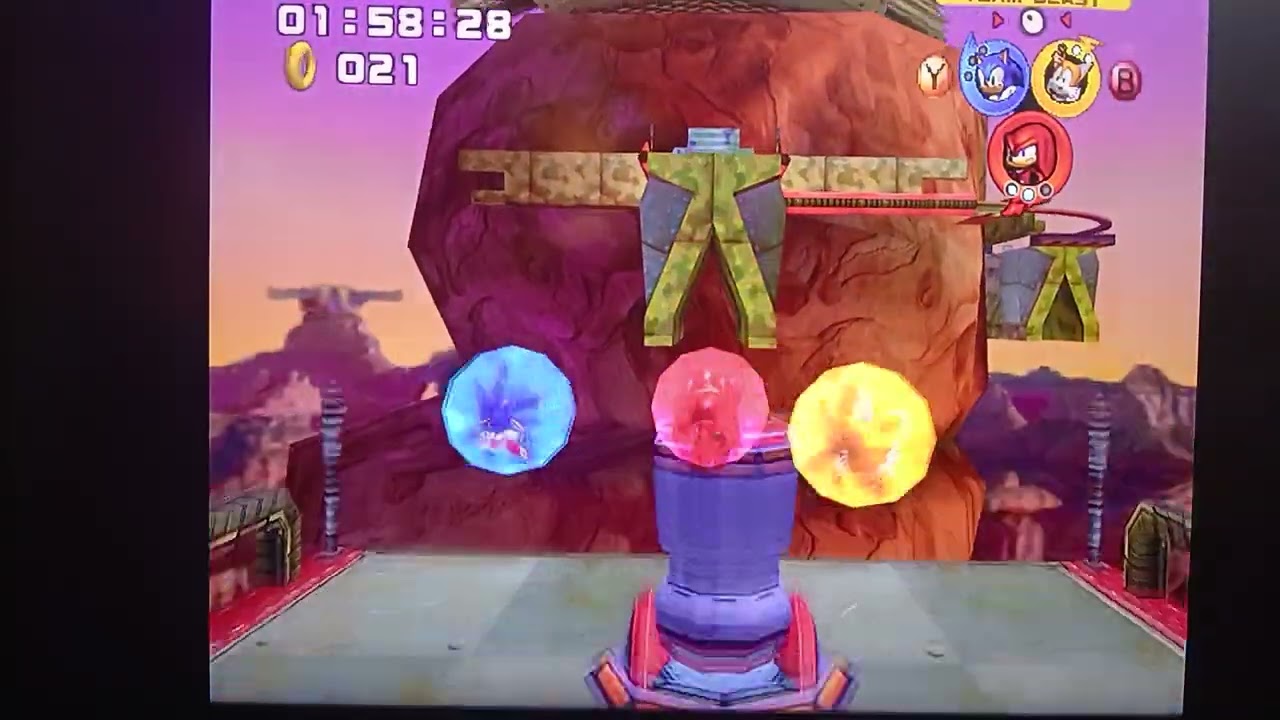 Sonic Heroes (I promise knuckles is not swearing)